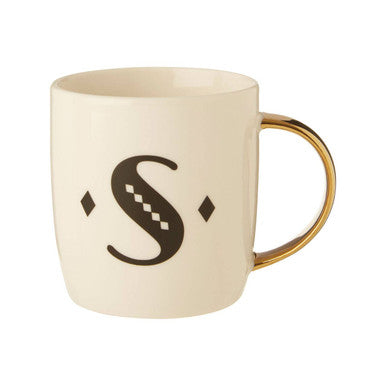 White Monogram Mug S