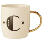 White Monogram Mug C