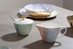 Assorted Pastel Sugar Pot and Creamer