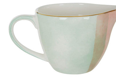 Assorted Pastel Sugar Pot and Creamer