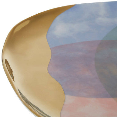 Pastel Hand-Painted Dinner Plate