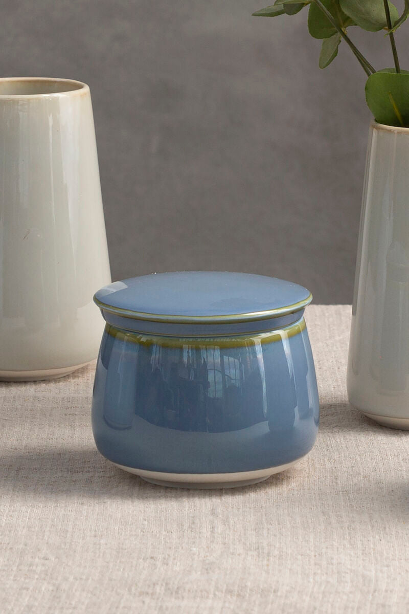 Blue Sugar Pot