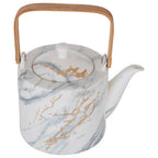 White Marble Effect Teapot