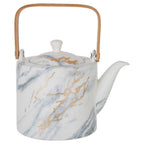 White Marble Effect Teapot