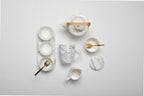 White Marble Effect Teapot
