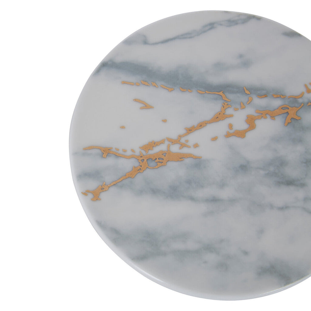 Set of 4 Matte Coasters with Gold Detail