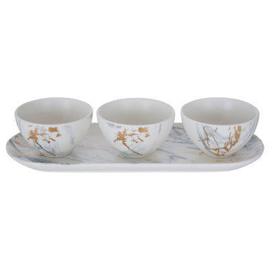 Dip Bowls with Tray Set