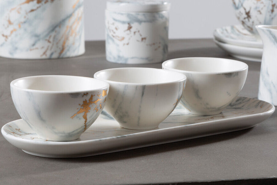 Dip Bowls with Tray Set