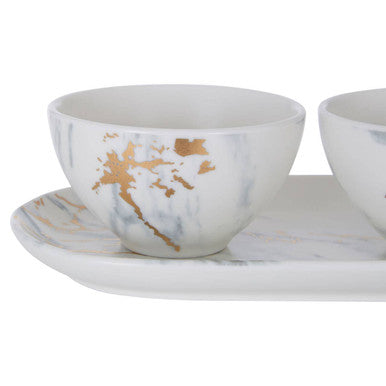 Dip Bowls with Tray Set