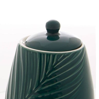 Dark Green Sugar Pot