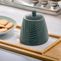 Dark Green Sugar Pot