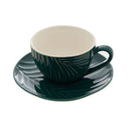Dark Green Espresso Cup and Saucer