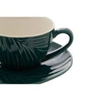 Dark Green Espresso Cup and Saucer