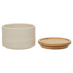 Cream Small Stoneware Canister
