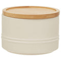 Cream Small Stoneware Canister