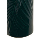 Dark Green Large Storage Jar with Bamboo Lid