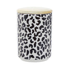 Large Black and White Canister