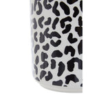 Large Black and White Canister