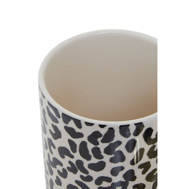Large Black and White Canister