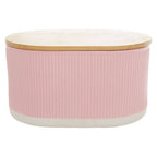 Pink Bread Bin In Stoneware