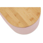 Pink Bread Bin In Stoneware