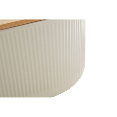 Cream Bread Bin In Stoneware