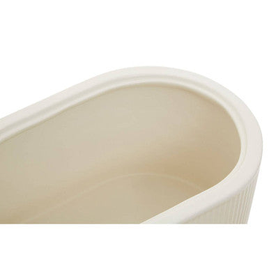 Cream Bread Bin In Stoneware