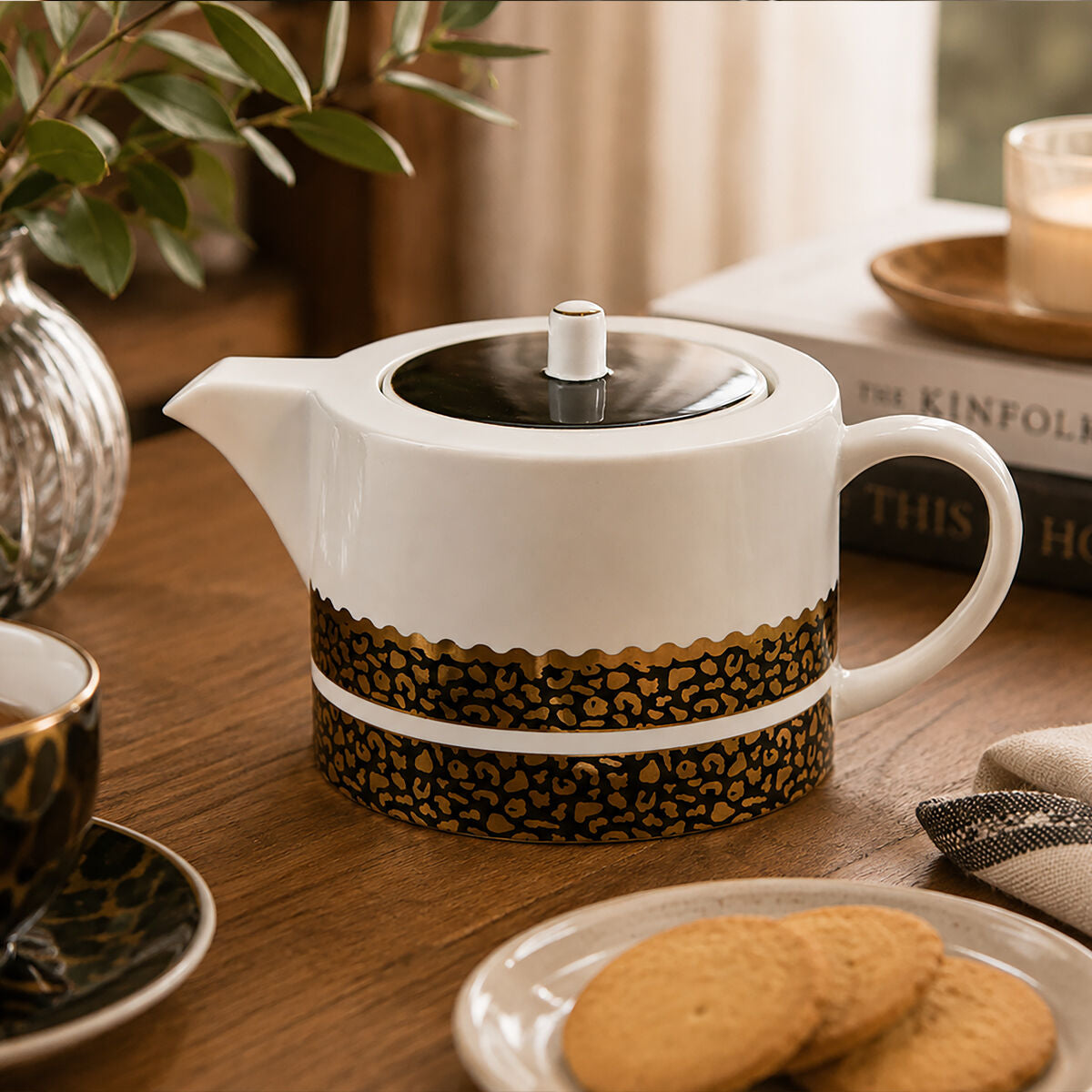 Leopard Print Teapot