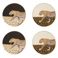 Set of 4 Leopard Print Coasters
