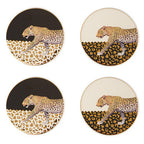 Set of 4 Leopard Print Coasters