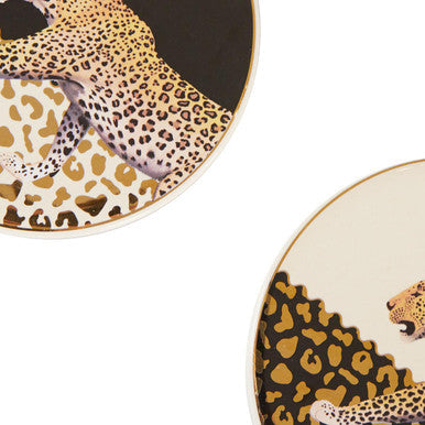 Set of 4 Leopard Print Coasters