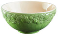 Green Ceramic Large Bowl with Embossed Design