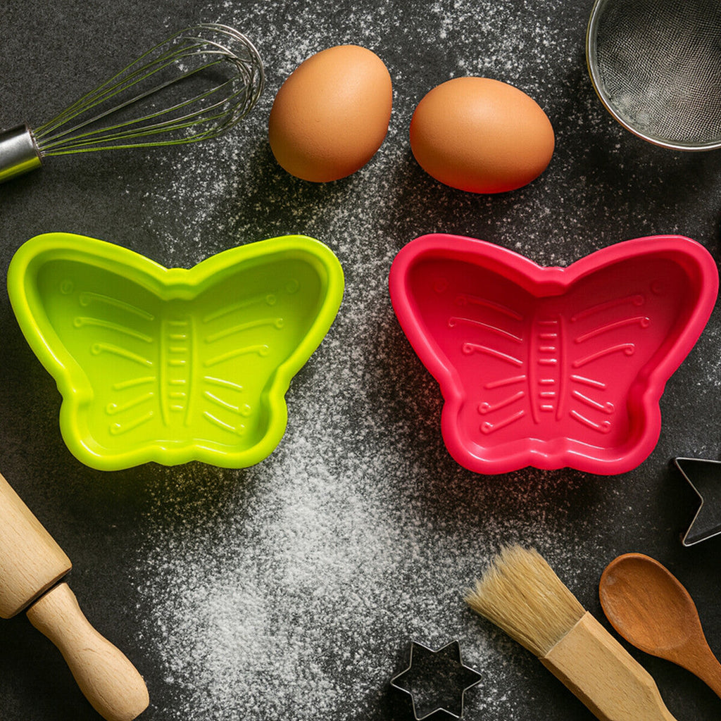 Set of Two Butterflies Cake Moulds