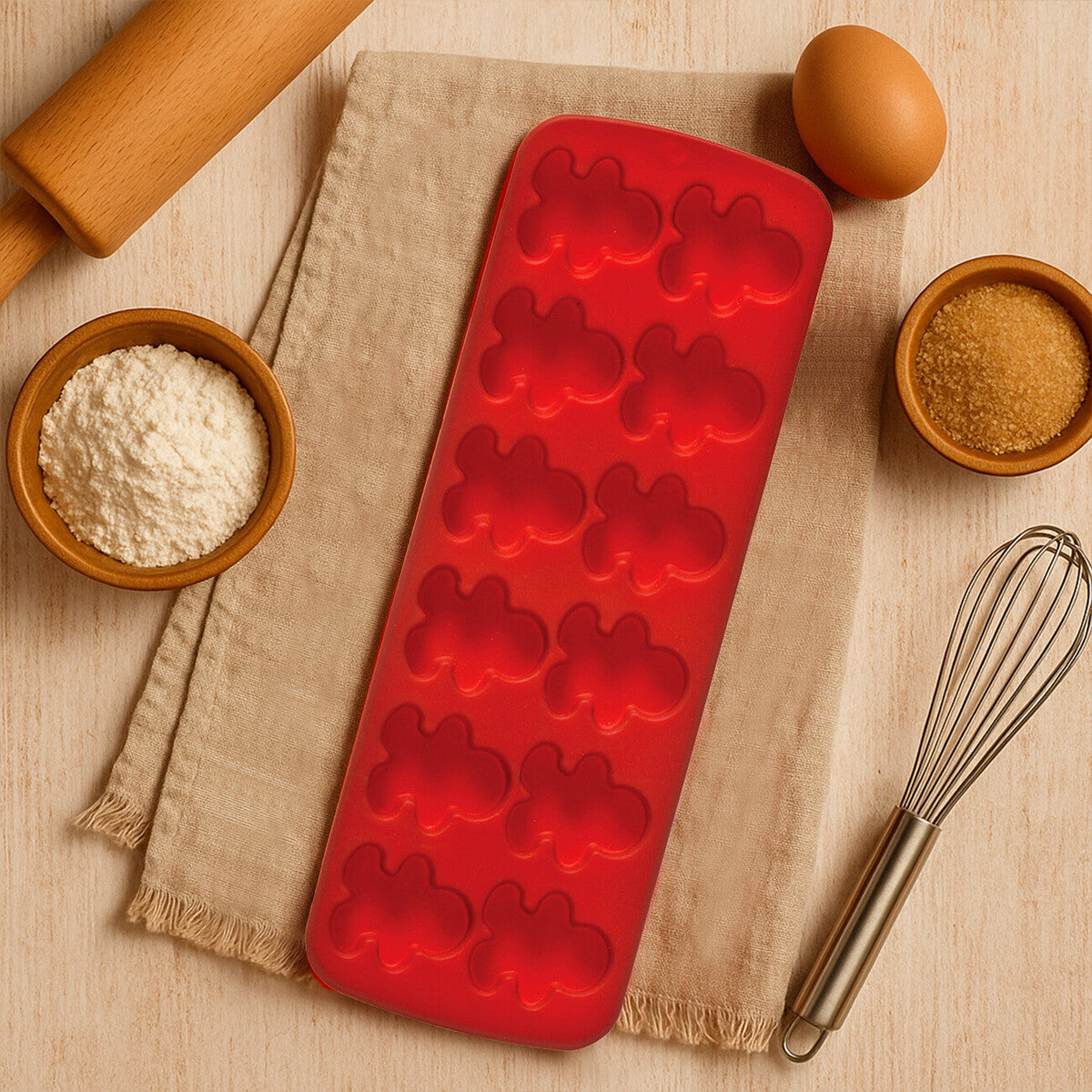 Silicone 12 Gingerbread Men Cake/Chocolate Mould