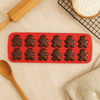 Silicone 12 Gingerbread Men Cake/Chocolate Mould