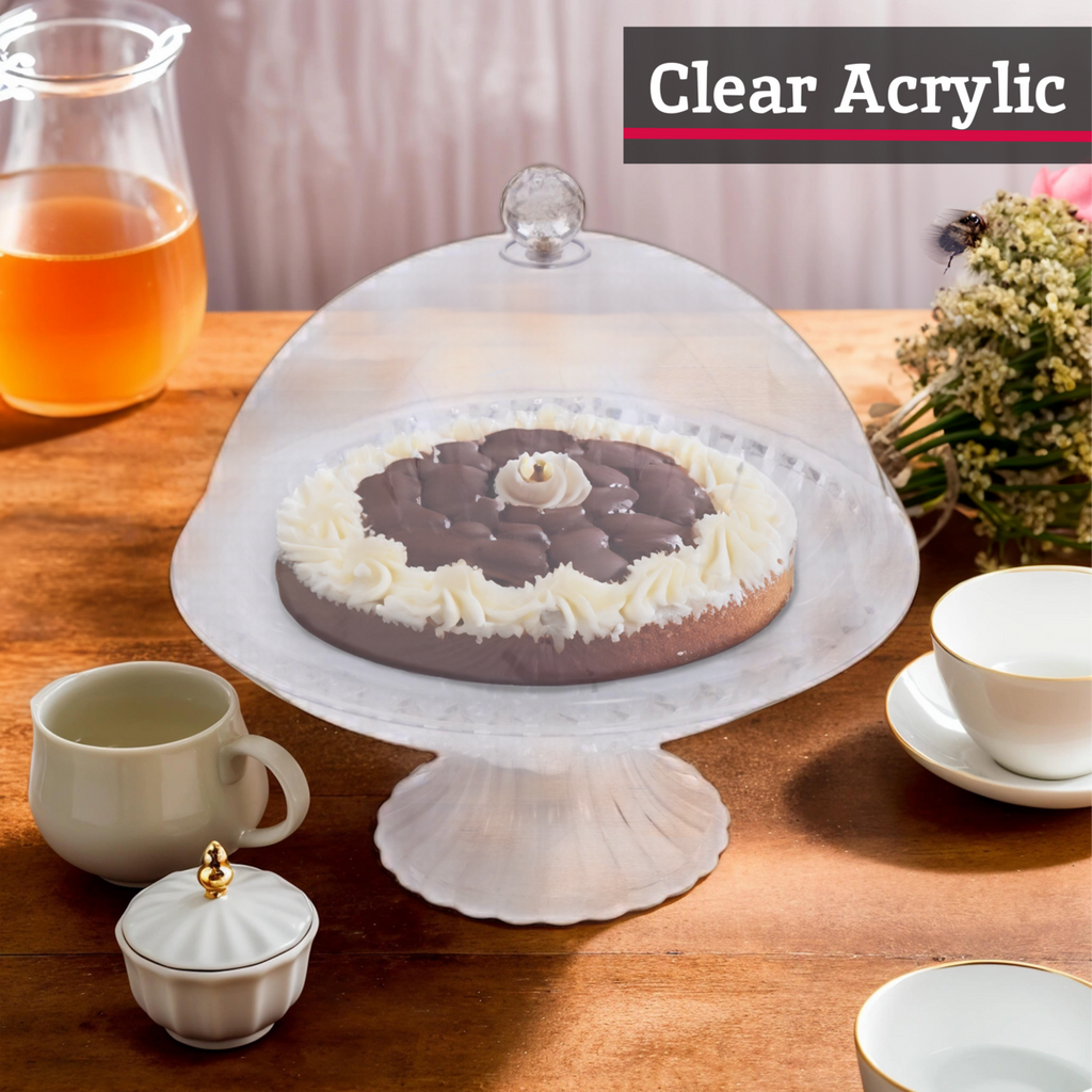 Clear Acrylic Cake Stand with Dome