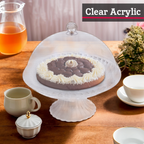 Clear Acrylic Cake Stand with Dome