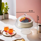 Clear Acrylic Cake Stand with Dome Lid