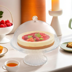 Clear Acrylic Cake Stand with Dome Lid