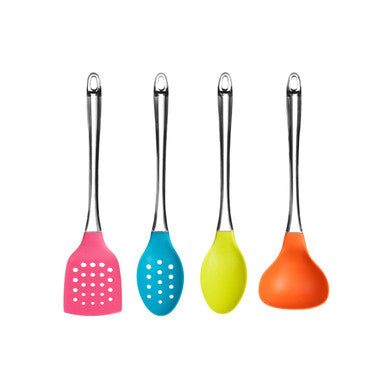 4 Piece Colourful Utensil Set