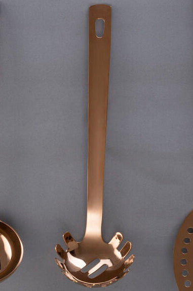 Rose Gold Finish Spaghetti Spoon