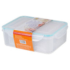 6 Piece Rectangular Food Containers with Airtight Lids