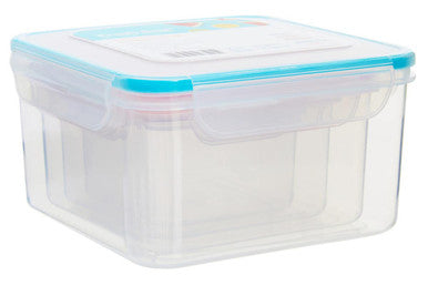 4 Piece Square Food Containers with Airtight Lids