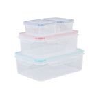 4 Piece Food Containers with Airtight Lids