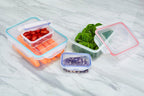 5 Piece Square Food Containers with Airtight Lids
