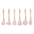 7 Piece Utensil Set in Pastel Pink