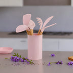 7 Piece Utensil Set in Pastel Pink
