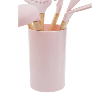 7 Piece Utensil Set in Pastel Pink