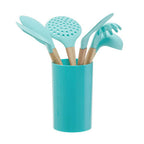 7 Piece Utensil Set In Pastel Green