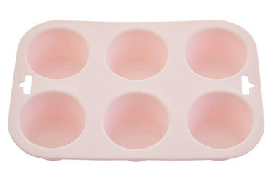 Pastel Pink 6 Cup Muffin Mould